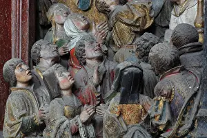 Firmin: Crowd, choir screen, Amiens Cathedral, Picardy, France