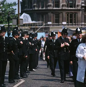 Anxiously: CROWD CONTROL POLICE