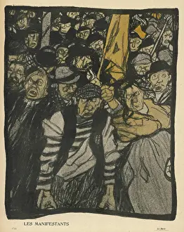 Disapproval: CROWD DEMONSTRATES