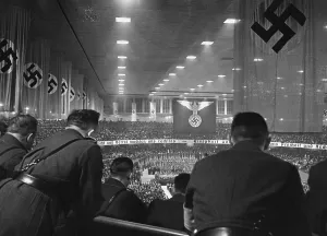 Deutschlandhalle: Crowd in the Deutschlandhalle, 1936