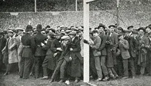 Pitch: Crowd invading pitch, FA Cup Final, Wembley, 1923