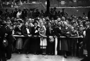 Enthusiastic: Crowd at the Nuremberg Rally, 1934