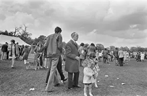 Crowd of people at fete