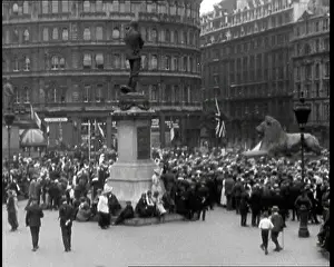 Rallying: Crowd Rallying At Trafalgar Square