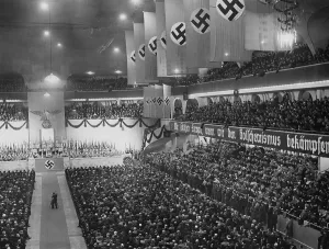 Bolshevism: Crowd in the Sportpalast in Berlin, 1937