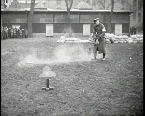 Explode: Crowd Watching a Hand Grenade Explode