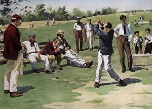 Golfers: Crowded Golf Course