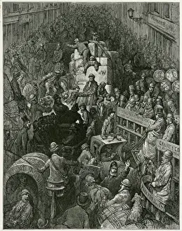 Congested: Crowded London Street