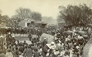 Bustling: Crowded street, China