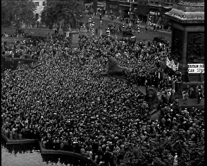 Application: A Crowded Trafalgar Square During A Demonstration