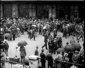 Queueing: Crowds Of New French Army Recruits Queueing