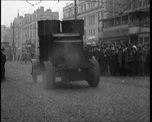 Parting: Crowds Parting and Being Held Back By Soldiers