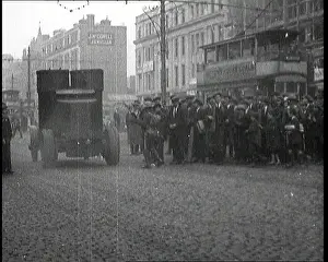 Parting: Crowds Parting and Being Held Back By Soldiers