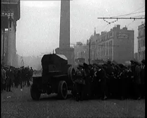 Parting: Crowds Parting and Being Held Back By Soldiers