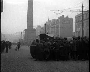 Parting: Crowds Parting and Being Held Back By Soldiers