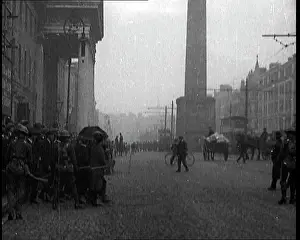 Parting: Crowds Parting and Being Held Back By Soldiers