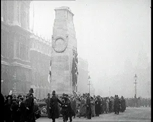 Filing: Crowds of People Filing Past the Cenotaph