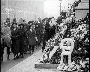 Cenotaph: Crowds of People Filing Past the Cenotaph