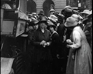 Overcrowded: Crowds Of People Trying To Get Onto An Overcrowded