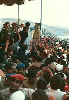 Libyan: Crowds at public meeting - Tarhuna, Libya