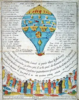 1783: Crowds watch the launch of the Globe Balloon, Paris 1783