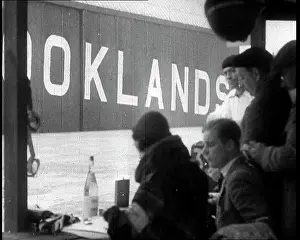 Brooklands: Crowds Watching a Race at Brooklands