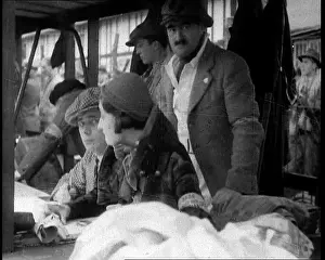 Brooklands: Crowds Watching a Race at Brooklands