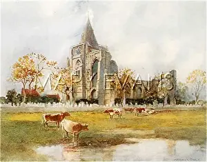 Crowland: CROWLAND ABBEY/GOBLE