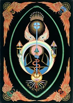 CROWLEY TEMPLE PAINTING