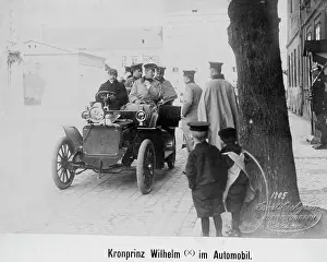 Chauffeur: Crown Prince Wilhelm in a car, 1905