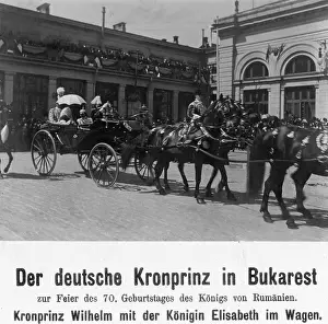 Bucharest: Crown Prince Wilhelm of Prussia in Bucharest, 1909