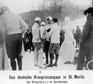 Roter: Crown Prince Wilhelm of Prussia doing winter