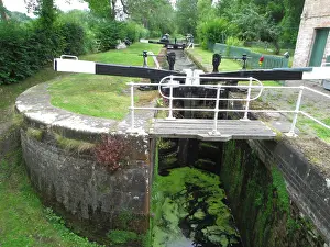 Handrail: Crowther Hall Lock, Montgomery Canal