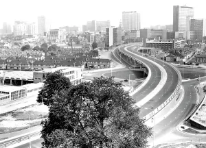 Flyover: Croydon, the Flyover c1969