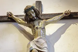 Espada: Crucifixion, Chapel, Mission Espada, San Antonio, Texas, USA