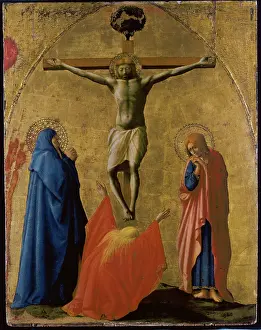 Polyptych: Crucifixion, by Masaccio, originally part