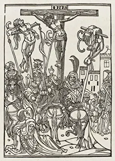 Worde: CRUCIFIXION WOODCUT