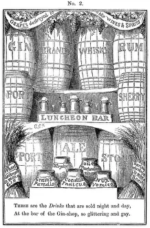 Moralistic: Cruikshank, The Gin Shop, plate 2