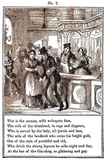 Landlady: Cruikshank, The Gin Shop, plate 7