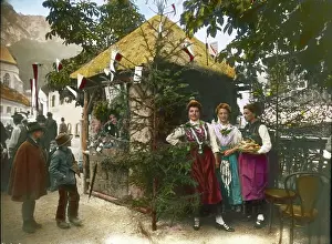 Traunkirchen: Cruller stall at the parish fair