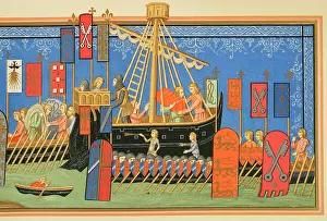 Willing: Crusades. Embarkation of knights of the Order