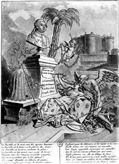 Crush: The Crushed Aristocracy. Allegorical Engraving