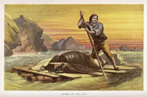 Crusoe: CRUSOE ON HIS RAFT