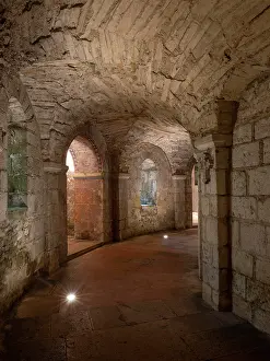 Ambulatory: Crypt, Abbaye Saint-Philibert, Tournus, Burgundy, France