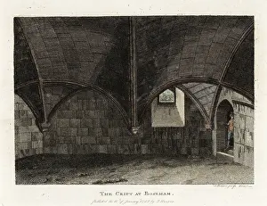 10th Century: The crypt of Holy Trinity Church, Bosham, 1783