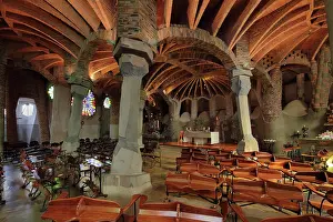 Catenary: Crypta Guell, Colonia Guell, Barcelona, Catalonia, Spain