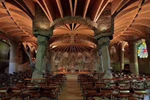 Catenary: Crypta Guell, Colonia Guell, Barcelona, Catalonia, Spain