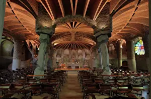 Catenary: Crypta Guell, Colonia Guell, Barcelona, Catalonia, Spain