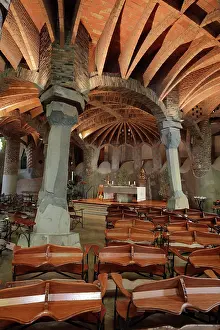 Catenary: Crypta Guell, Colonia Guell, Barcelona, Catalonia, Spain
