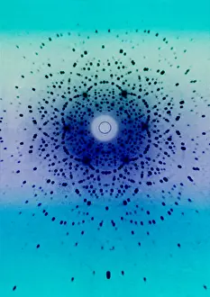 Crystallography: A crystal of beryl fragments a beam of x-rays